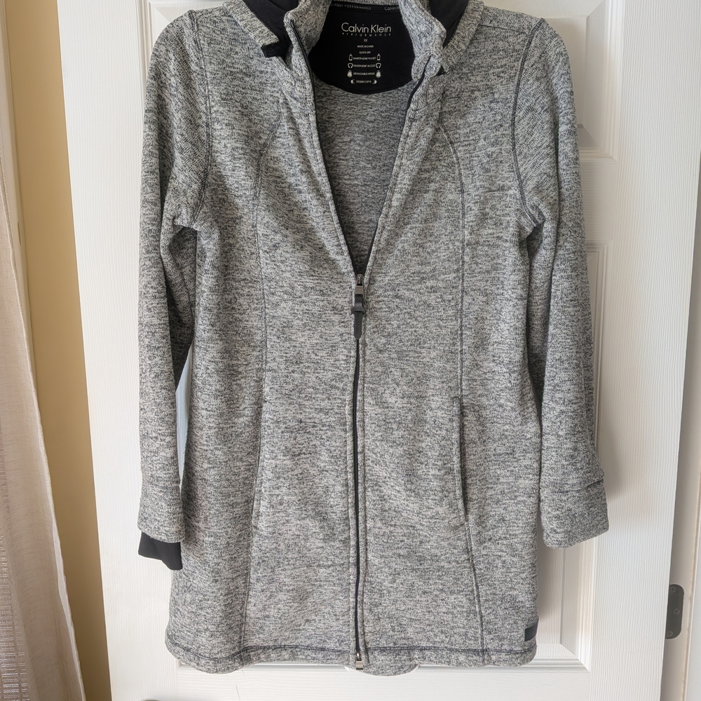 Calvin Klein Gray Zip-Up Jacket